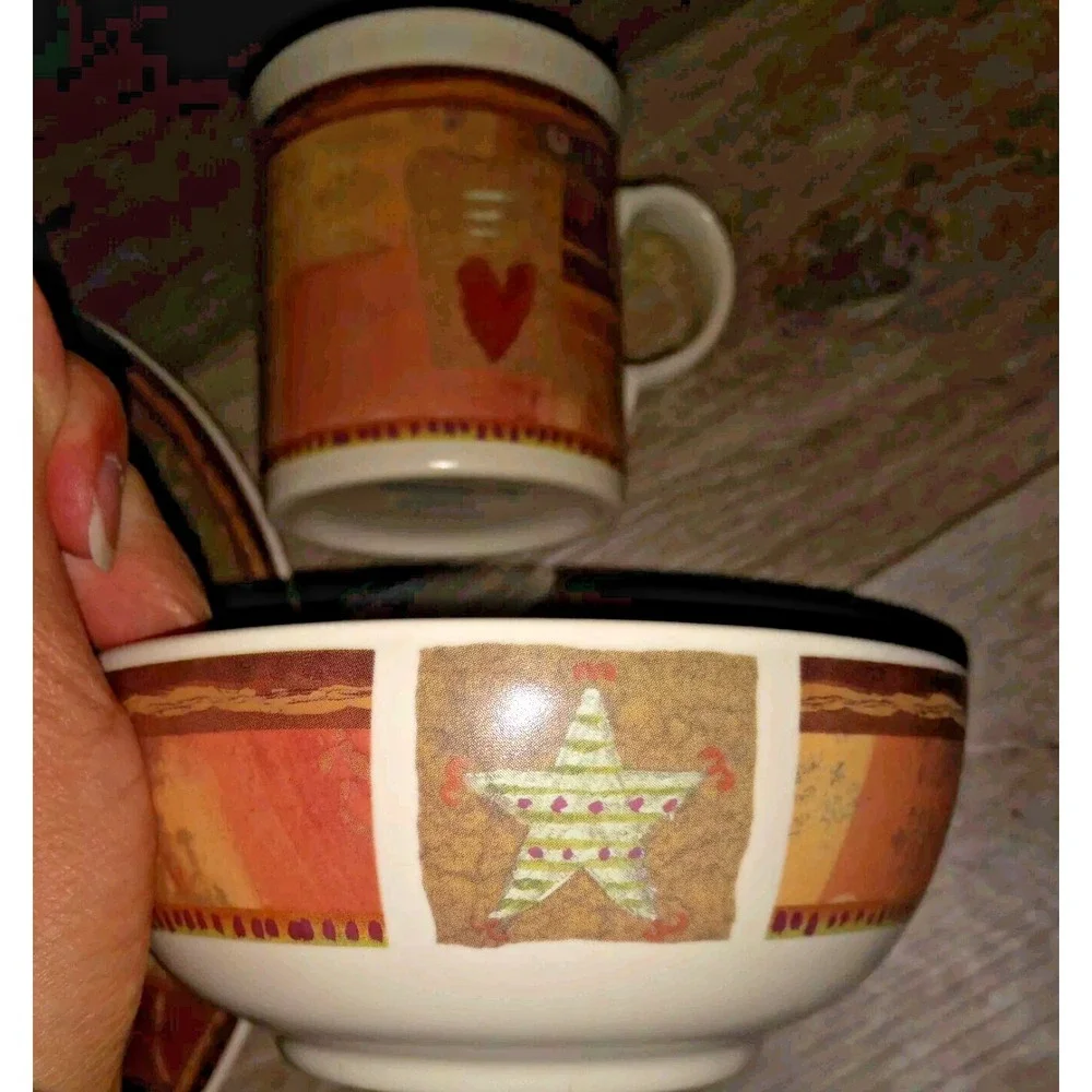 Pfaltzgraff Holiday Spice‎ Place Setting Vintage Set, Dinner, Salad, Bowl, Mug